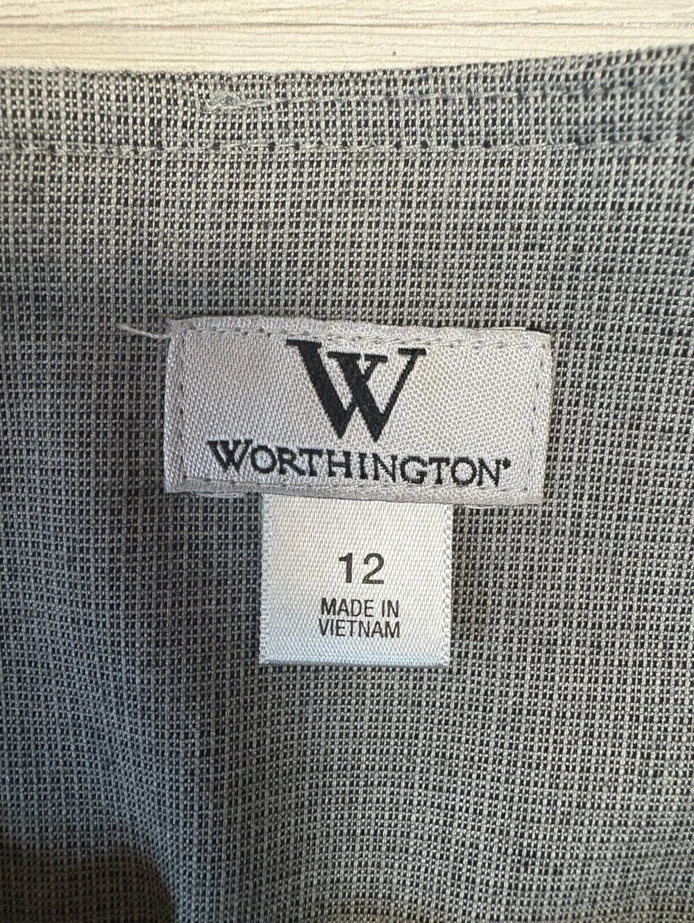 Worthington Women’s Size 12 Gray Pencil Skirt Knee Length Career Office